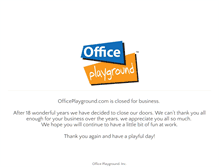 Tablet Screenshot of officeplayground.com